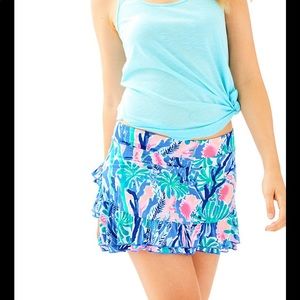 Lilly Pulitzer ruffle back tennis skirt size XL